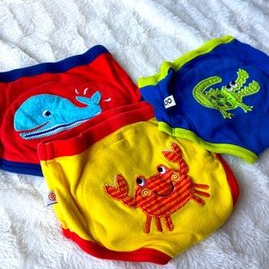 Zoocchini, Organic Cotton Padded Underwear, 2-3T